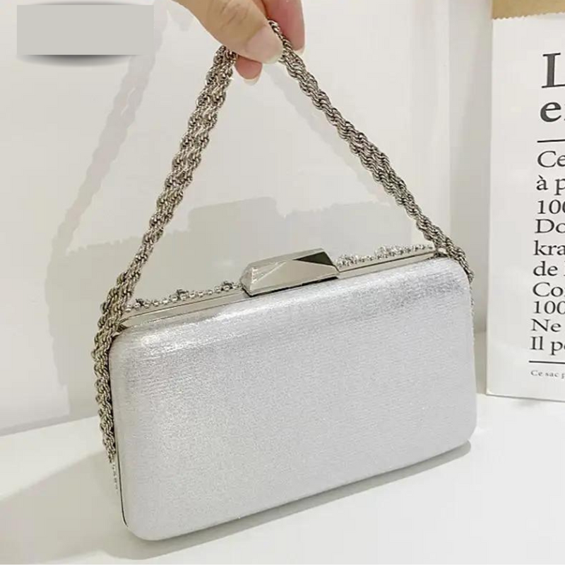 Bolsa de Strass, Bolsa Baguete,Bolsa Feminina com Pérola,bolsas femininas, Bolsa Transversal Feminina,Bolsa de Couro Feminina, Bolsa Feminina Grande, Bolsa de Festa - Magazinecelia