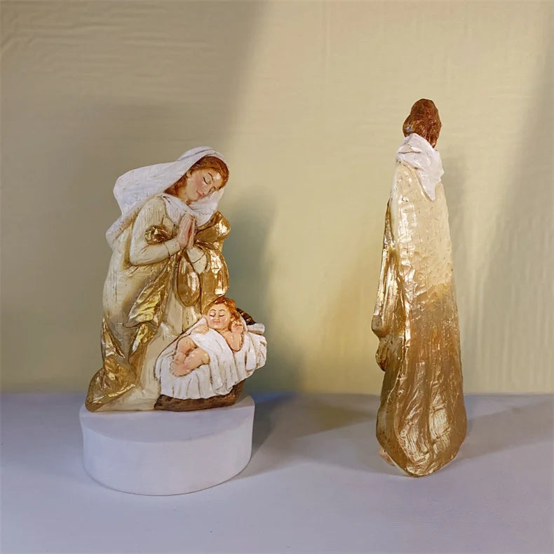 Decoração de Natal com os 3 Reis Magos, Presepio de Jardim, Presépio de Natal Para Jardim, Presepio de Jardim Iluminado, Presepio de Led Para Jardim, Manjedoura de Natal, Presépios de Natal, Presépio de Natal Completo, Presepio de Natal em Resina, Presépio de Resina, Presépio de Madeira, Presepio Iluminado, Presepio - Magazinecelia