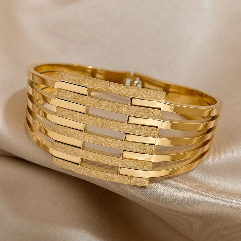 Bracelete de Luxo Banhado a Ouro, Bracelete Árvore da Vida, Pulseira Lisa, Bracelete  Luxuoso, Pulseira Feminina, Pulseira de Ouro, Pulseiras, Pulseira com Strass Banhado a 18k, Pulseira Geométrica Dourada - Magazinecelia